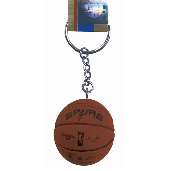 San Antonio Spurs Mini Basketball Keychain Spalding NBA - On Sale ...