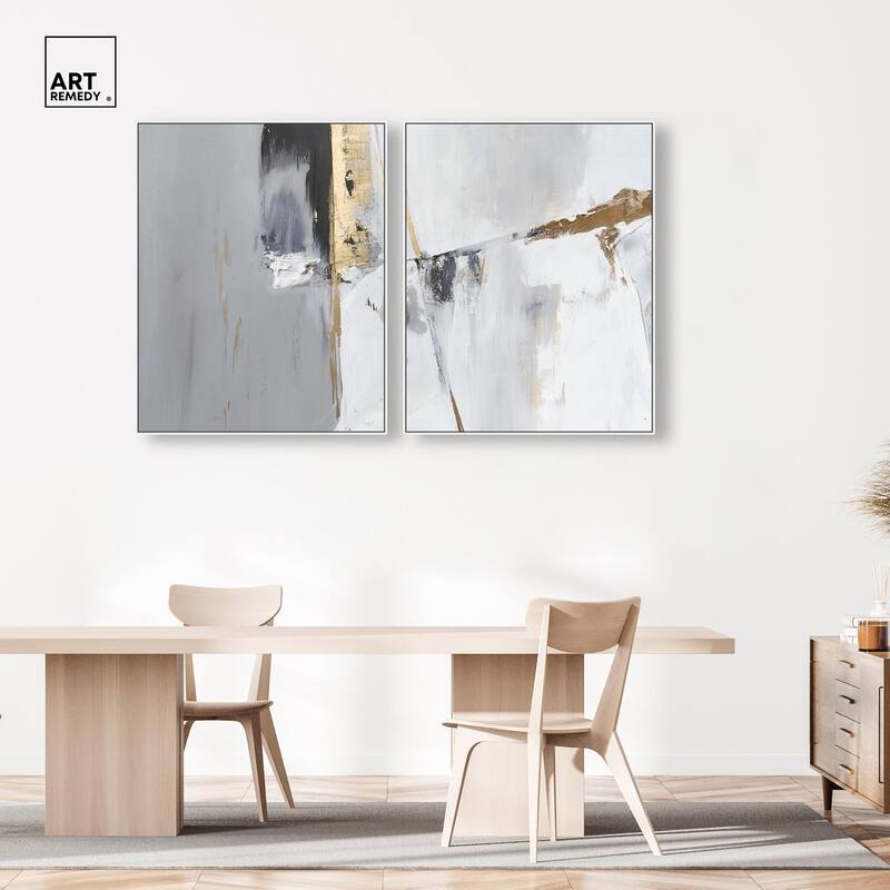 Cracks of Creation I Canvas Set of 2 by Art Remedy