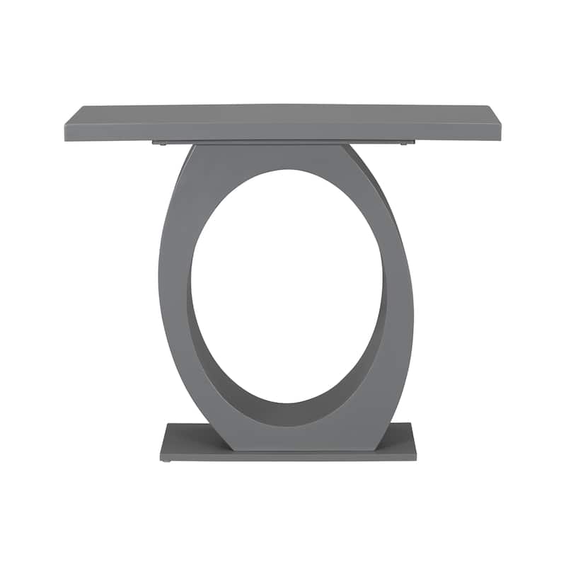 Mirod Stylish Modern Console Table with Egg-Shaped Base