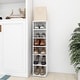 preview thumbnail 1 of 5, vidaXL Shoe Cabinet Shoe Storage Organizer for Living Room Engineered Wood White
