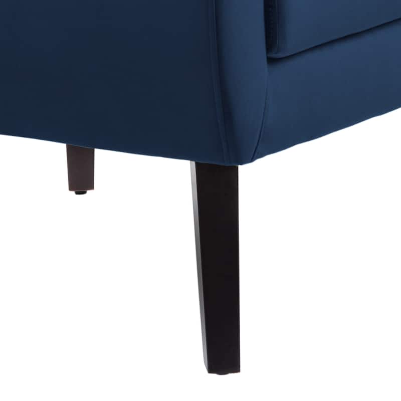 Velvet Upholstered Armchair Tufted Accent Chair