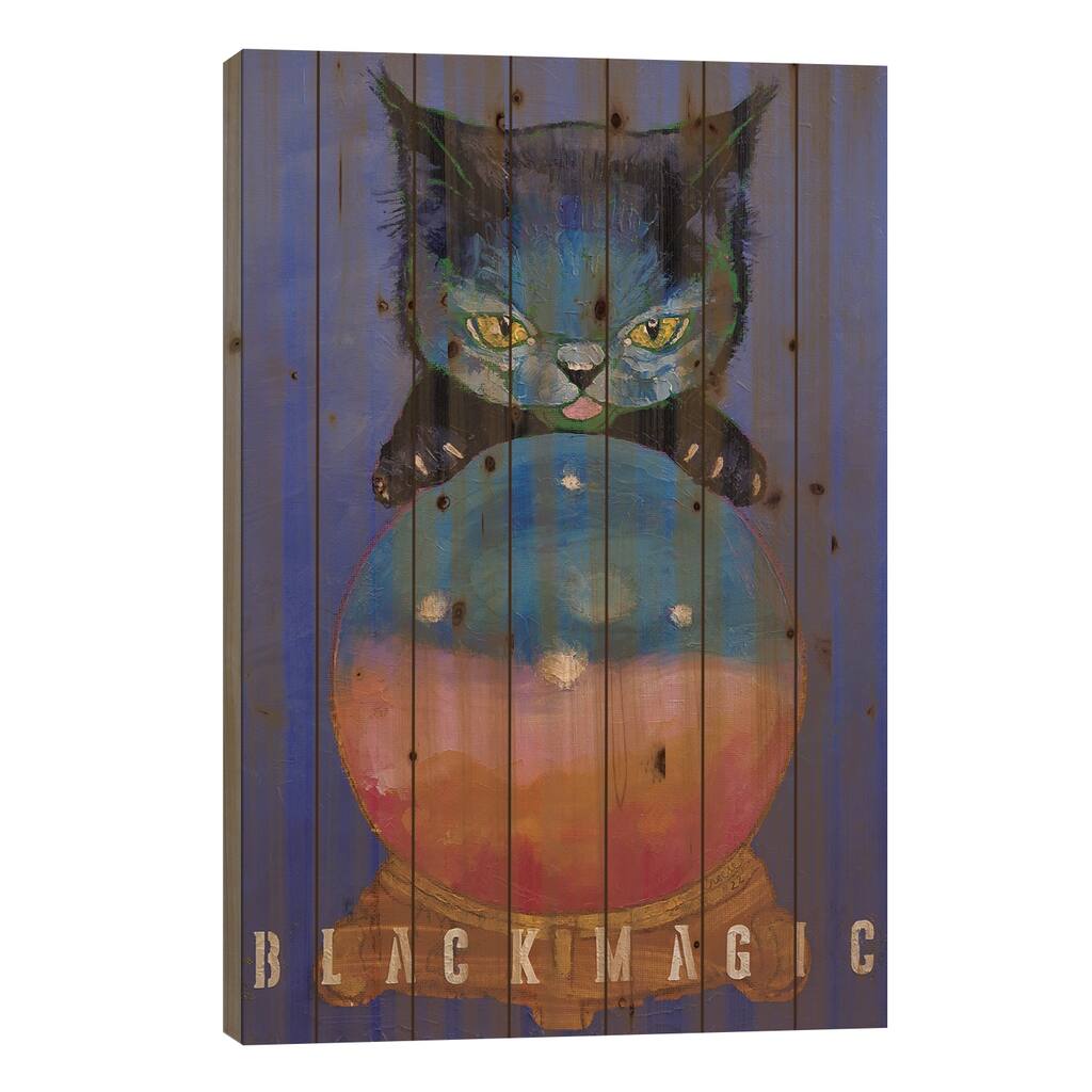 Black Magic Print On Wood by Michael Creese - Multi-Color