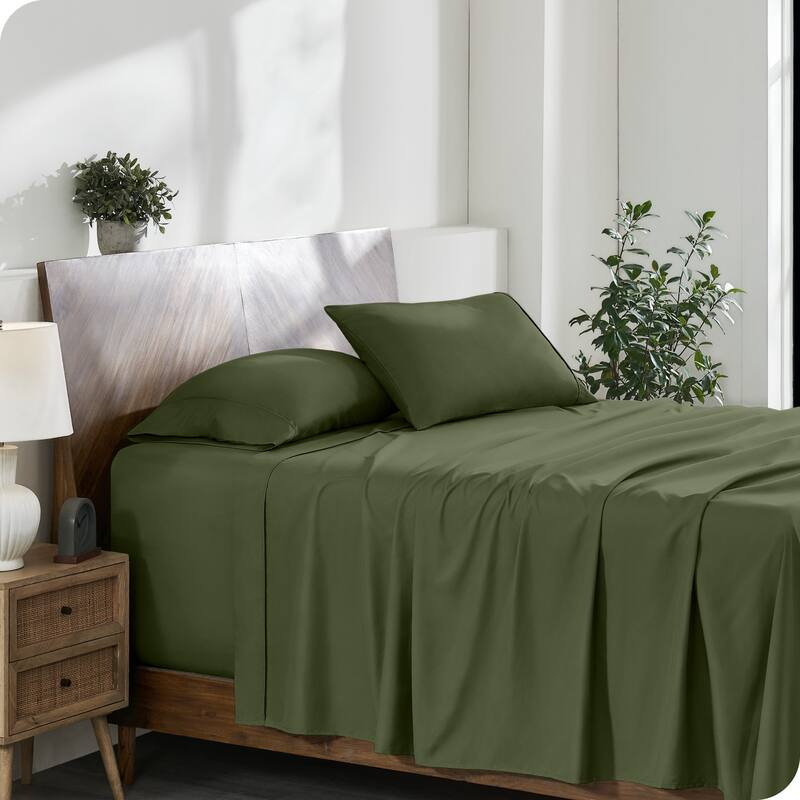 Bare Home 22 Inch Deep Pocket Microfiber Sheet Set - Twin XL - Cypress