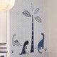 preview thumbnail 2 of 1, Lambs & Ivy Baby Dino Nursery Blue/Gray Dinosaur and Tree Wall Decals/Stickers