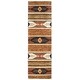 preview thumbnail 13 of 13, Alora Decor Ryder Rust, Tan, Ivory, and Grey Hand-tufted Wool Rug 2'6" x 10' - Brown/Multi