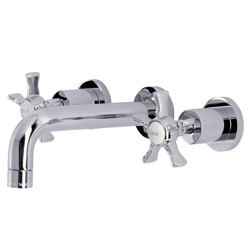 Kingston Brass Hamilton Two-Handle 3-Hole Wall Mount Bathroom Faucet