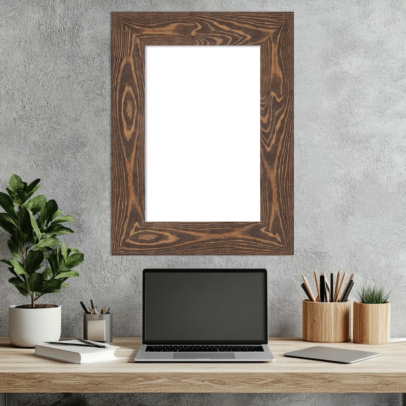 Amanti Art Bridge Black Framed Dry Erase Magnetic Board