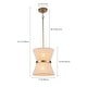 preview thumbnail 11 of 29, Modern Farmhouse Boho Chandelier for Dining Room in Gold or Black