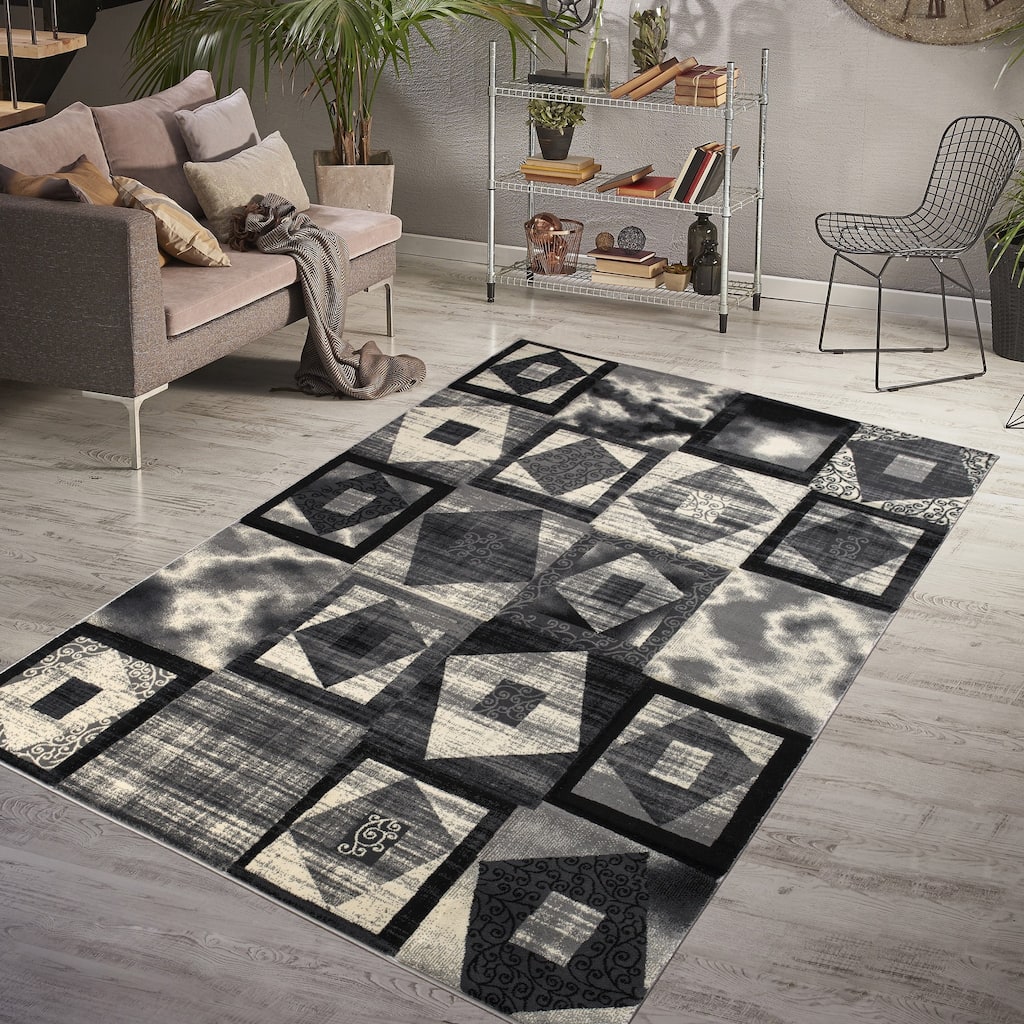 Rhodes Collection Abstract Area Rug