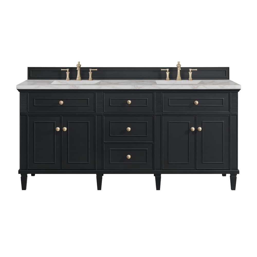 James Martin Vanities 424-V72-3VSL Lorelai 72" Double Basin Wood