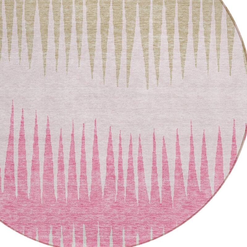 HomeRoots Striped Transitional Rectangle Outdoor Rug