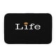 preview thumbnail 2 of 9, Life + Ball Bath Mat 17 x 24 - Black