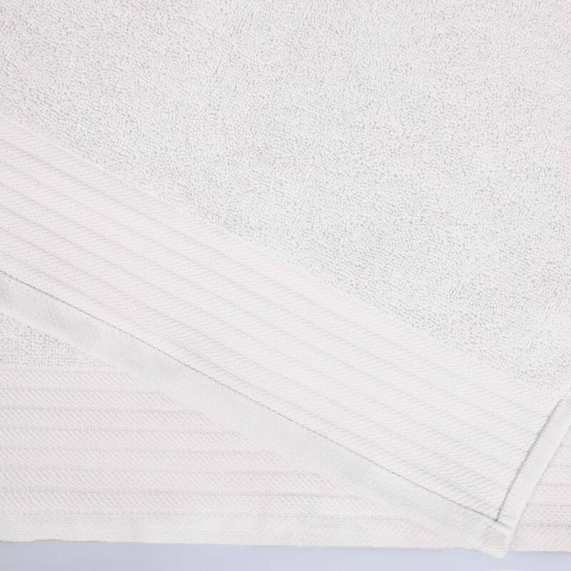 Turkish Cotton Herringbone and Solid Washcloth Towel Set by Superior
