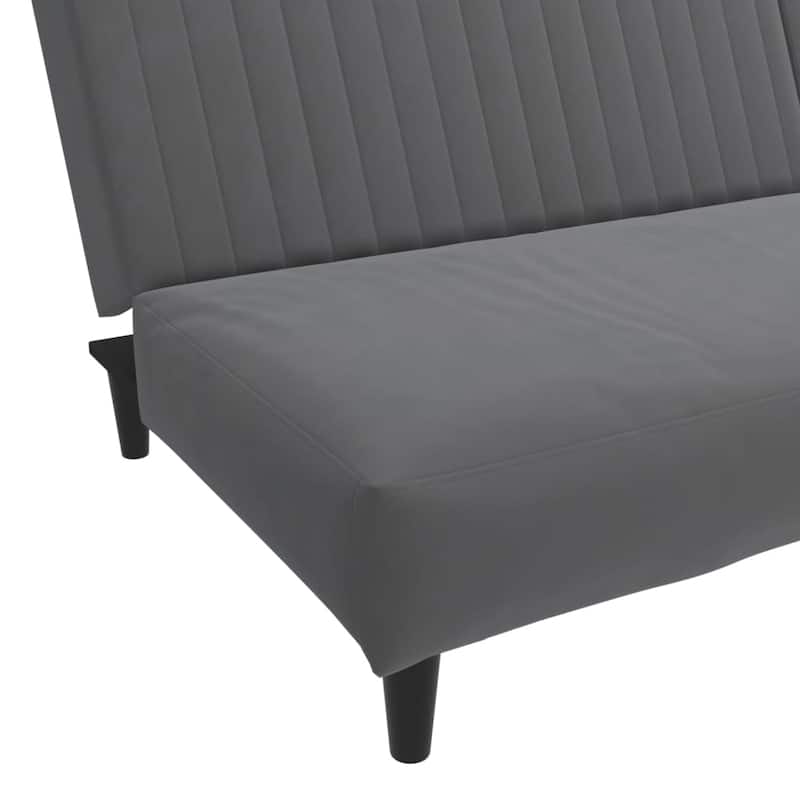 vidaXL 2-Seater Sofa Bed multicolor Velvet - 78.7" x 33.3" x 27.2"