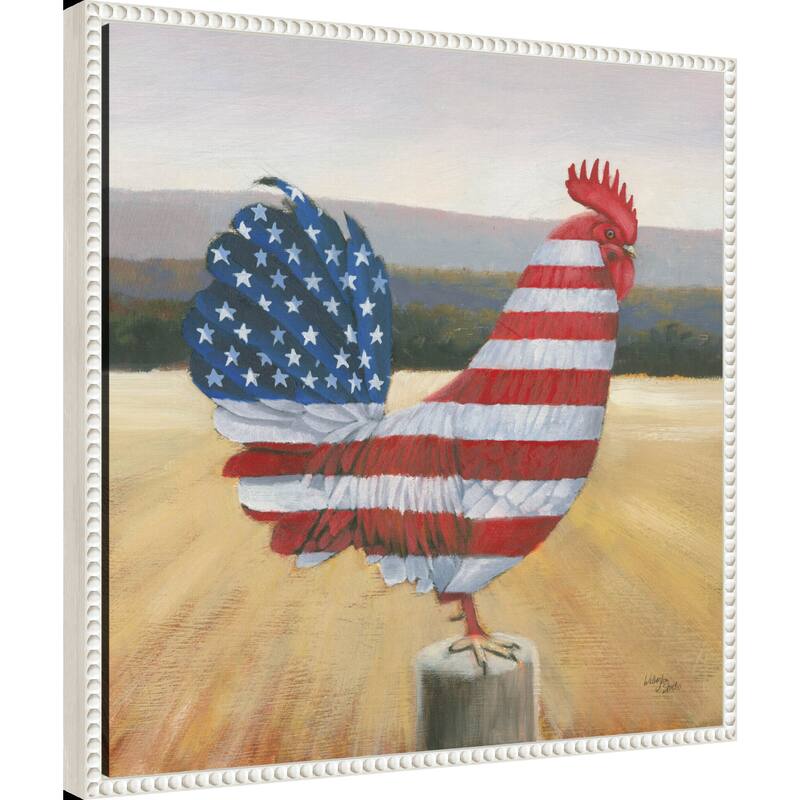American Rooster by Wellington Studio Framed Canvas Wall Art Print