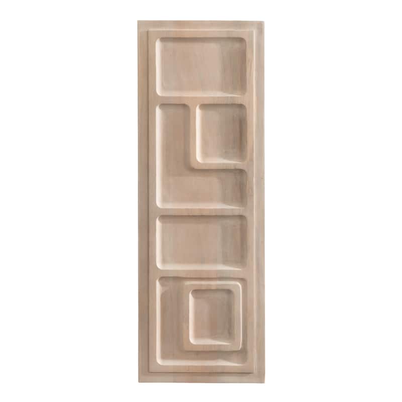 Kate and Laurel Yuvan Wood Carved Art Plaque