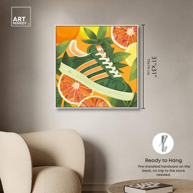 Citrus Sneaker Canvas by Art Remedy