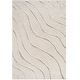 preview thumbnail 55 of 86, SAFAVIEH Florida Shag Hervor Soft Serene Waves 1.2-inch Thick Rug 5'3" x 7'6" - Cream/Beige - Rectangle