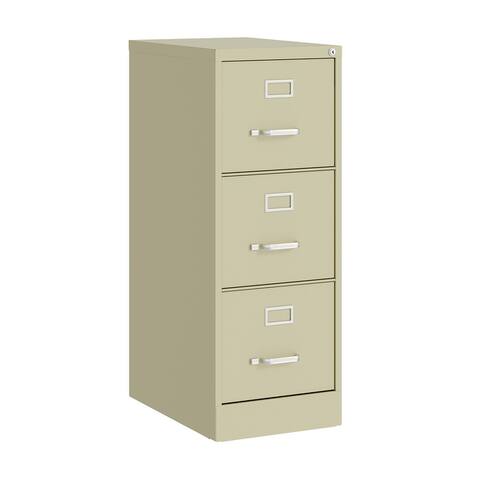 Hirsh 22-in Deep 3 Drawer, Letter Width, Vertical File Cabinet
