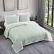 preview thumbnail 39 of 41, Bebejan 100% Cotton Sateen 3 Piece Textured Quilted Coverlet Set