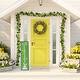 preview thumbnail 11 of 9, Fraser Hill Farm 45-In. HAPPY EASTER Porch Leaner Sign w/Battery-Operated LED Lights, Festive Spring Decoration, Green/White