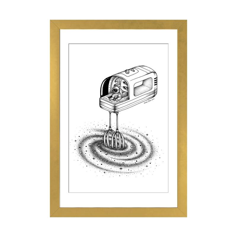 iCanvas "Mix It Up I" by Enkel Dika - Gold - 32x24x1