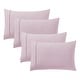 preview thumbnail 36 of 38, Sweet Home Collection Ultra Soft Solid Flannel Pillowcases (4-Pack) King - Pale Pink