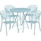 preview thumbnail 23 of 23, 30-in. Round Steel Folding Patio Table Set w/ 4 Chairs