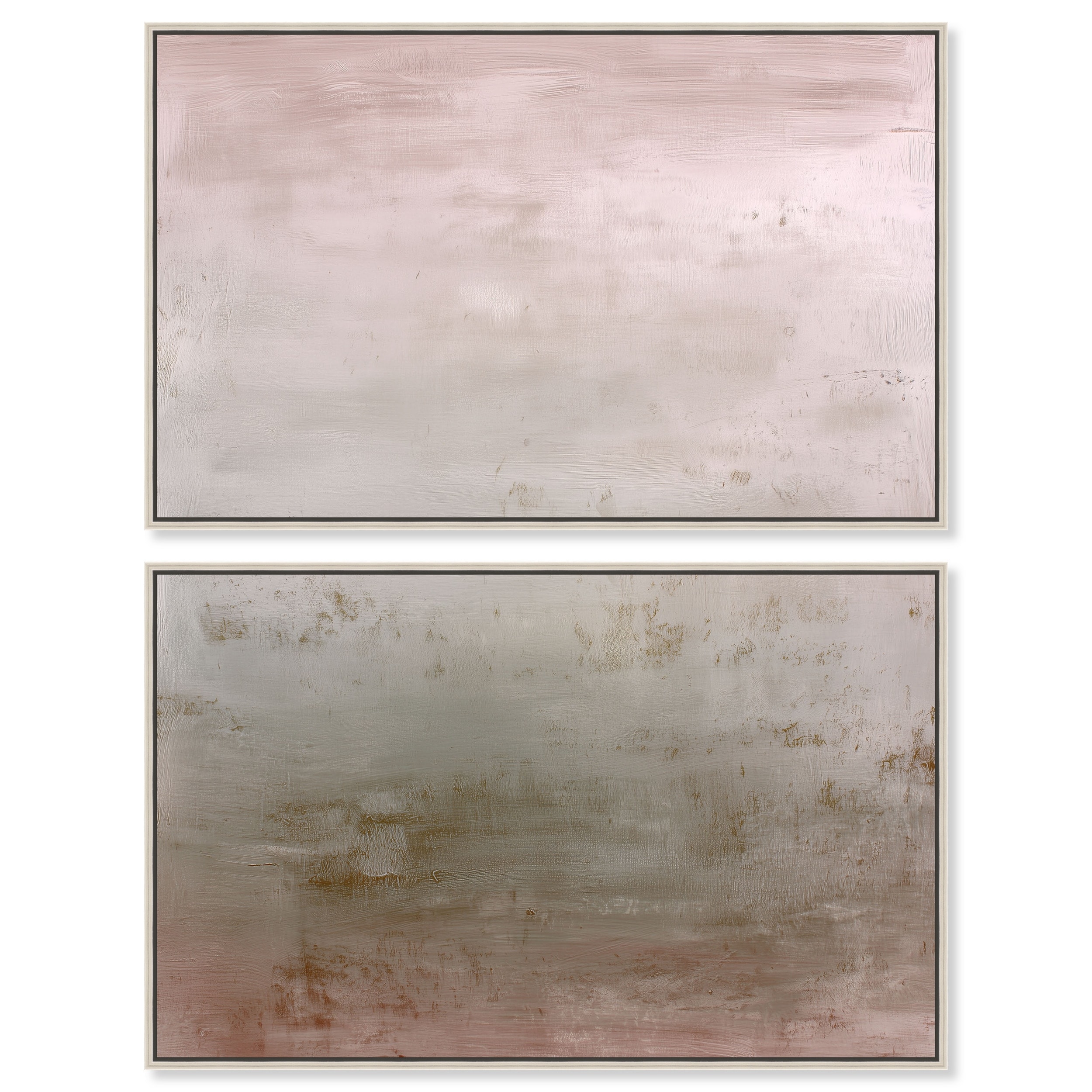 Pastel Dawn I Moody Wall Art Set Framed Canvas Print by Art Remedy