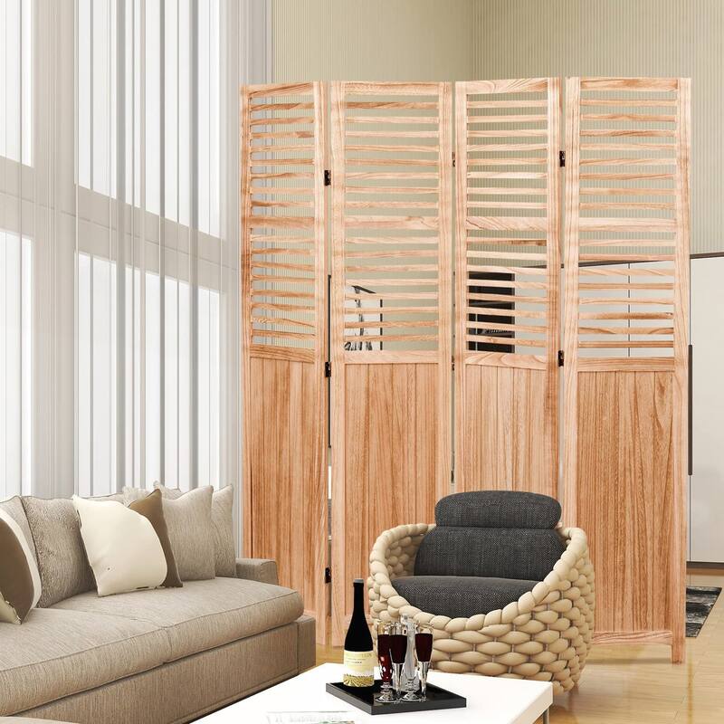 Solid Wood Folding Room Divider