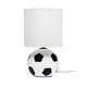 preview thumbnail 1 of 6, 10.7" SportsLite Mini Soccer Table Lamp for Kids Room, Mancave, White and Black - L: 6.2" x W: 6.2" x H: 10.7"