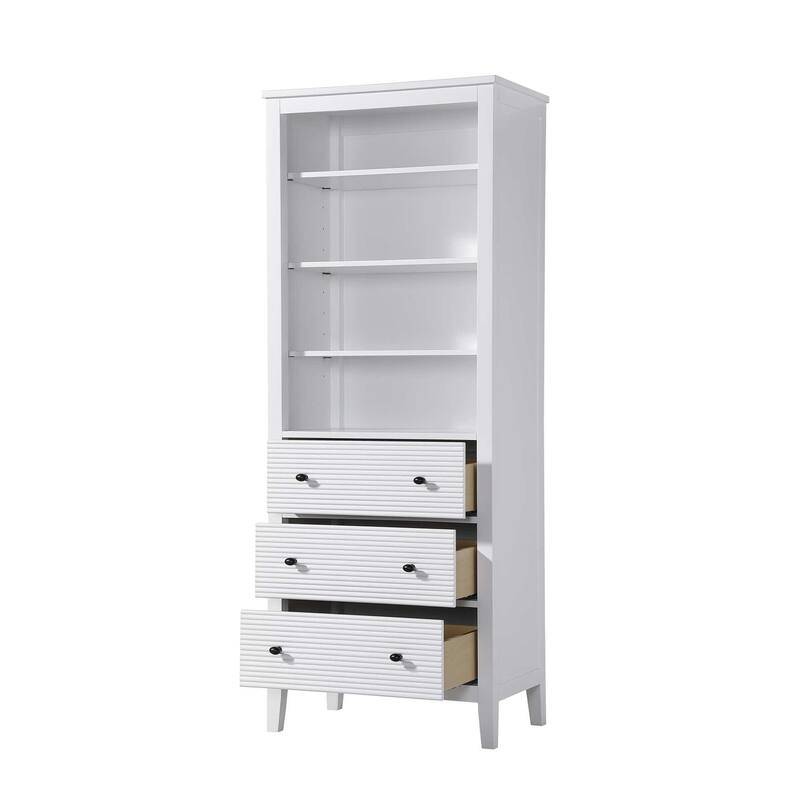 Kensington 16-28 Inch Open Shelving Bath Storage Cabinet