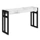 Option White Faux Marble/Black