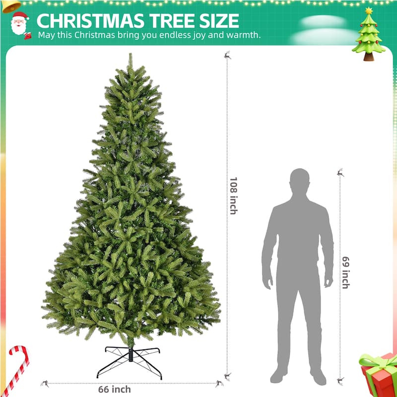 GDFStudio - Olivia Guide to a Grand 9ft Christmas Tree - Green