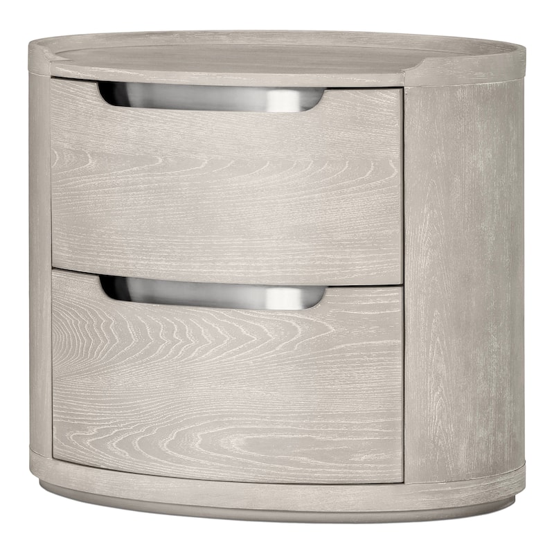Furniture of America Addeso Modern Solid Wood 2-Drawer Nightstand