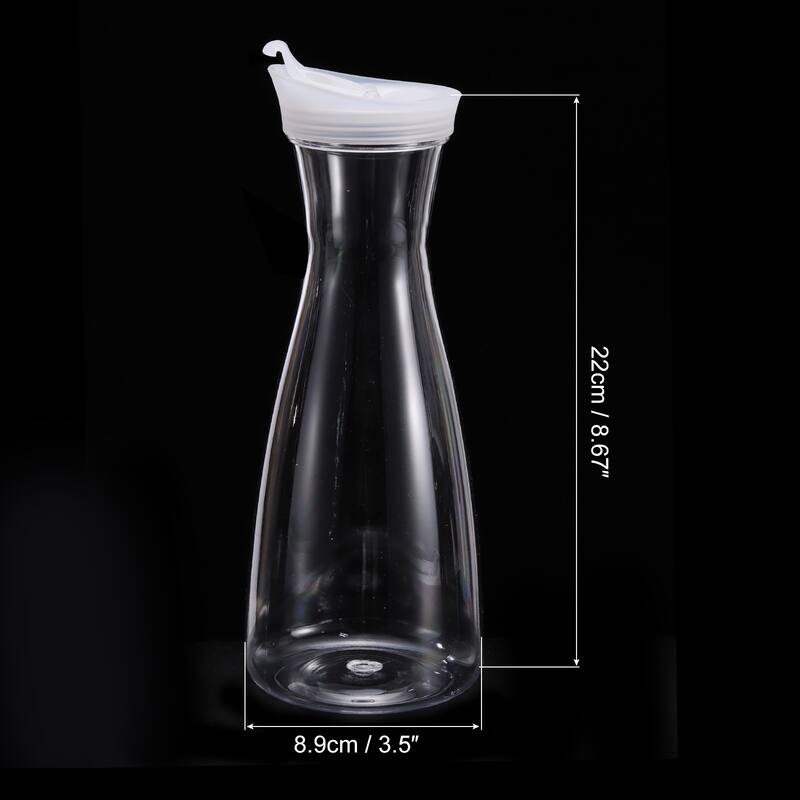 Acrylic Water Carafes with Lid Transparent Juice Pitcher Water Jug Clear