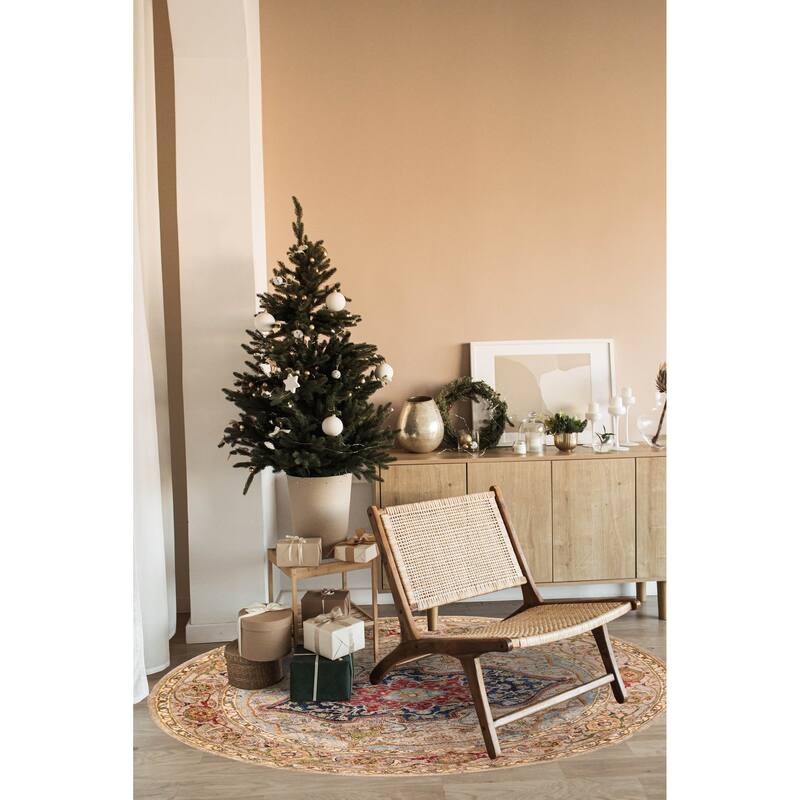 ECARPETGALLERY Hand-knotted Aryana Light Grey Wool Rug - 8'2 x 8'4