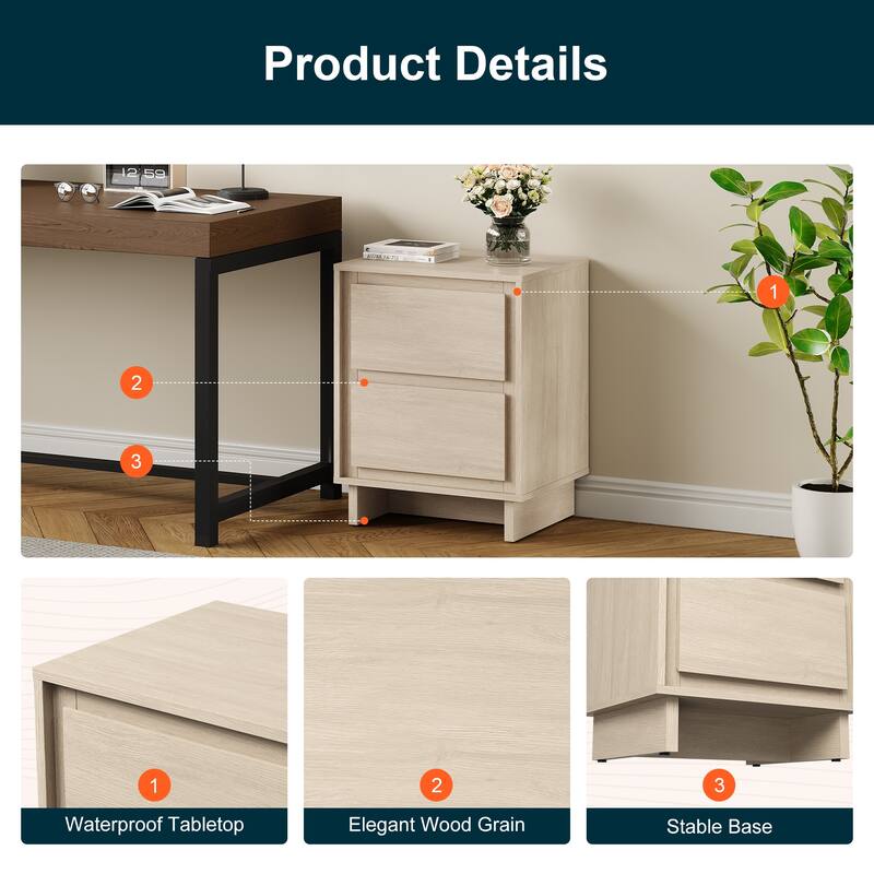 2-Drawer Dresser with Modern Design, Versatile Storage for Any Room
