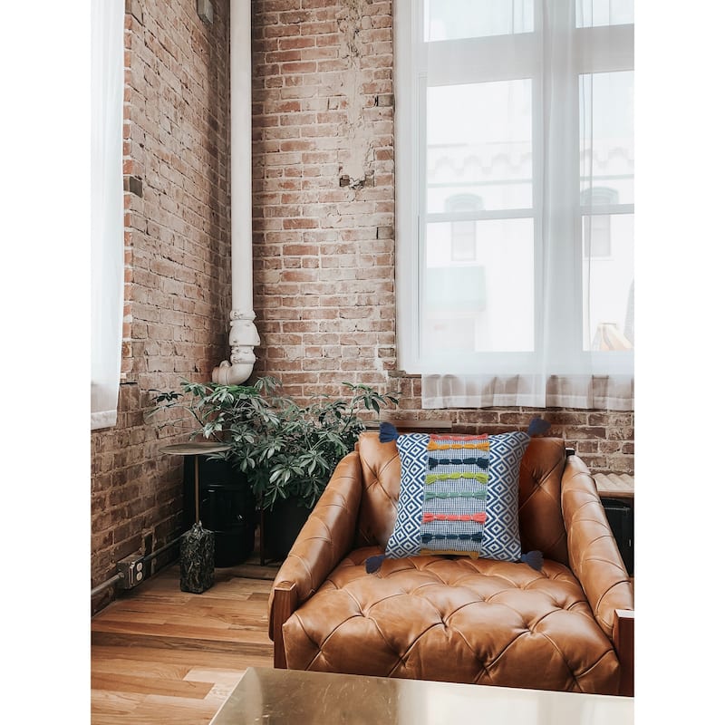 20" x 20" Ciara Tassel Throw Pillow