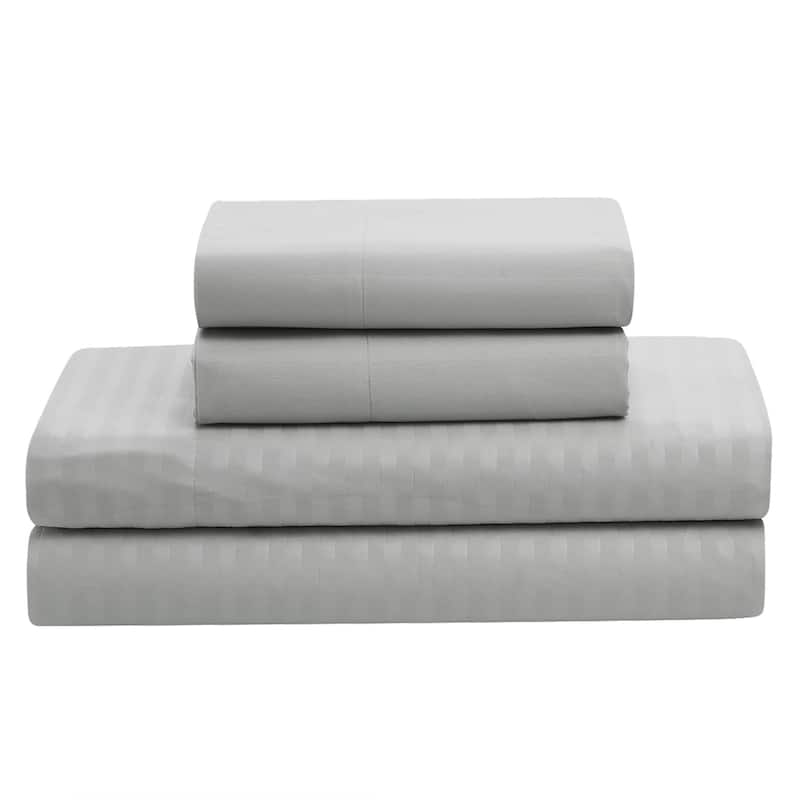 Soft Dobby 8-piece Striped Down Alternative Bed-in-a-Bag Set w/ Sheets