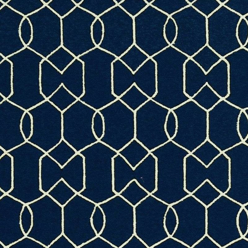 Pari Sleek Geometric Weather Resistant Modern Chic Hand-Woven Outdoor Rug - 8' X 11'