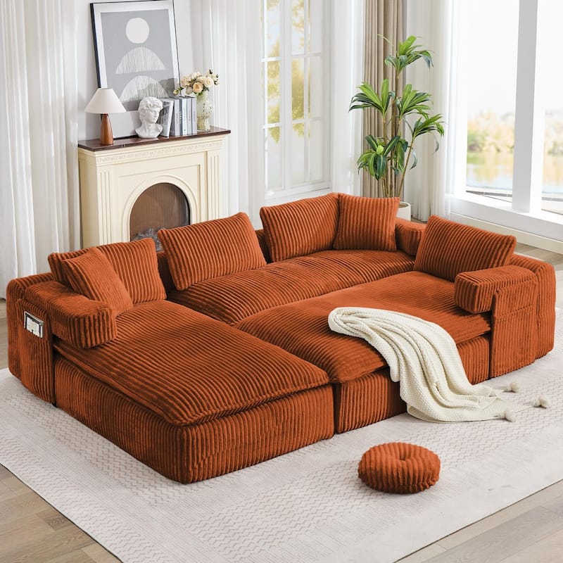 149" Oversized Sectional Couches U Shaped Modular sofa
