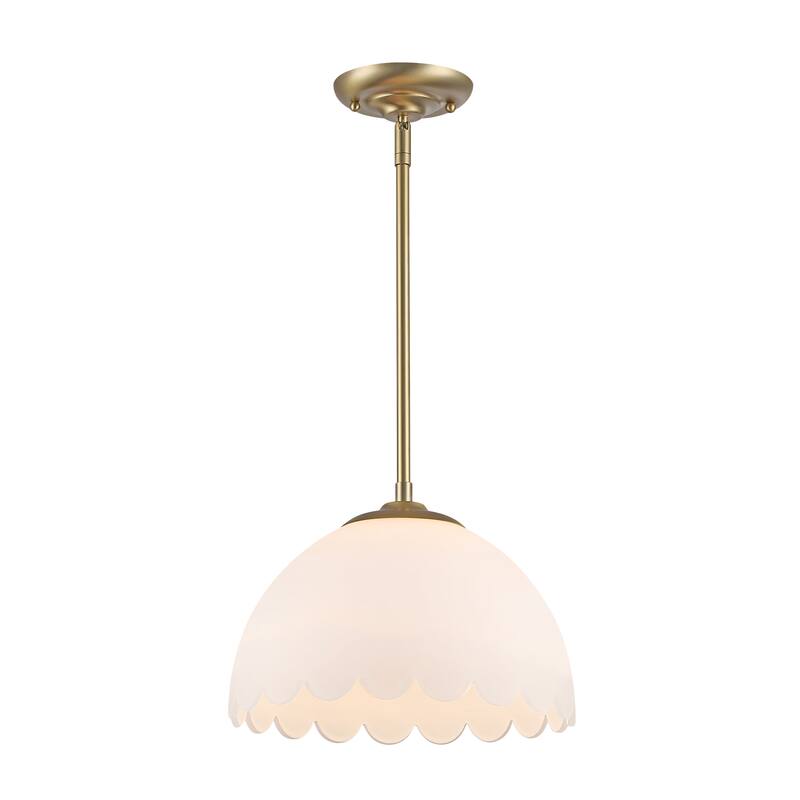 Golden Lighting Dorinda 1-light Pendant in Brushed Champagne Brass - Medium Pendant