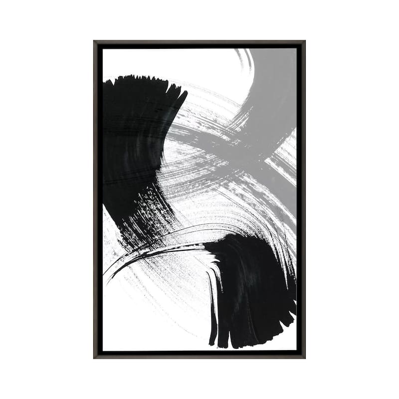 iCanvas "Reveal I" by Sharon Chandler Framed - Charcoal - 26x18