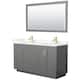 Option Dark Gray / Giotto Quartz Top / Brushed Gold