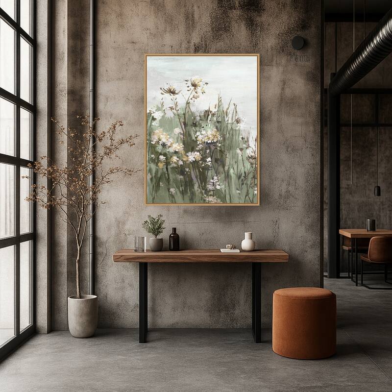 Wildflowers in a Gentle Breeze No. 2 by PI Studio Framed Canvas Wall Art Print