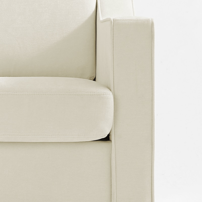 30" W Modern Accent Swivel Chair Comfy Upholstered Armchair