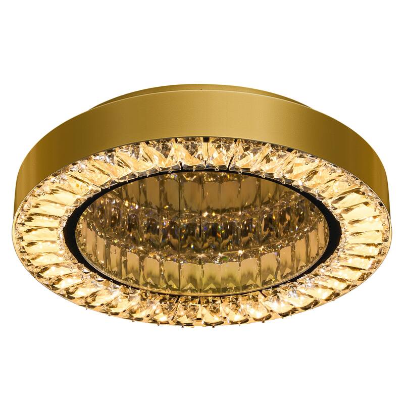 Modern Crystal Chandelier Flush Mount Light