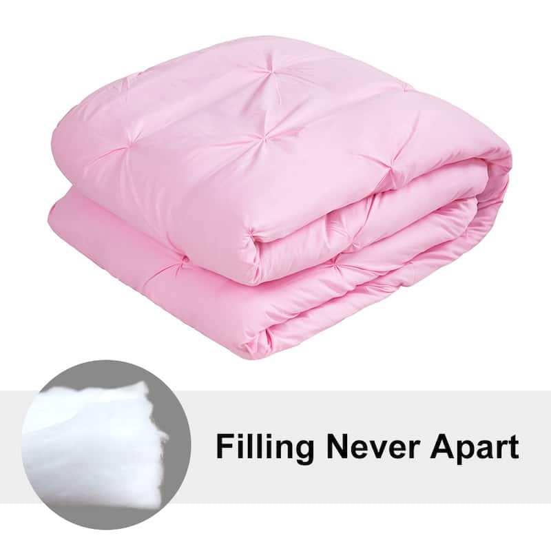 Shatex Kids 2 Piece Solid Color Comforter Set