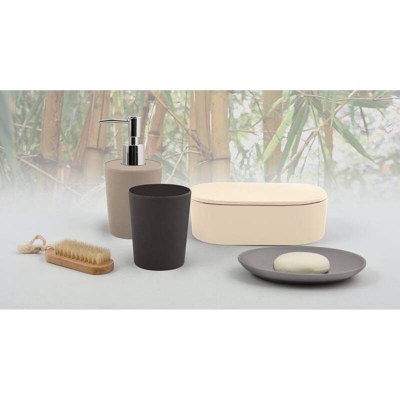 Spirella Takeo Beige Bamboo Soap Holder